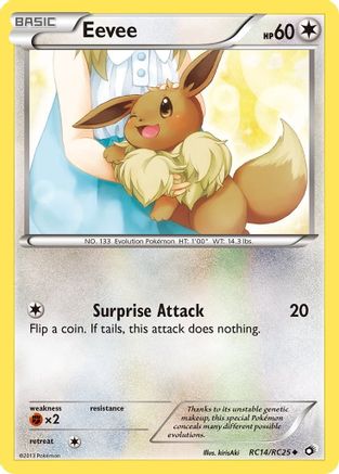 Eevee RC14 - Holofoil Legendary Treasures Radiant Collection - Uncommon