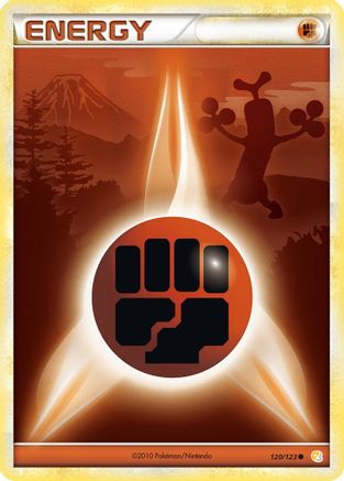 Fighting Energy 120 - Reverse Holofoil HeartGold SoulSilver - Common