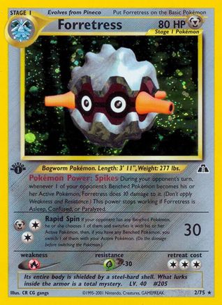 Forretress (2) - Unlimited Holofoil Neo Discovery - Holo Rare