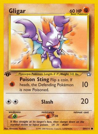 Gligar 059 - Unlimited Neo Genesis - Common