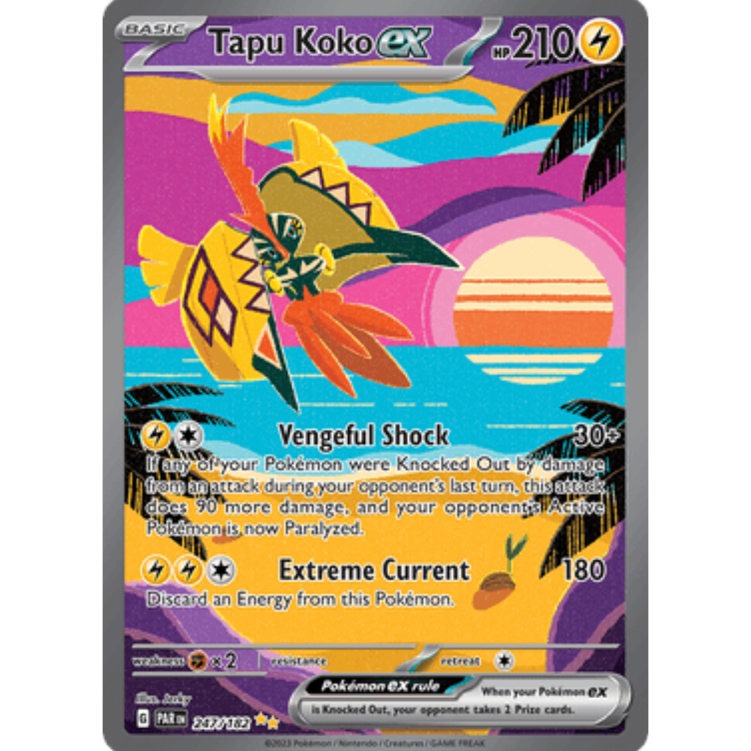 Tapu Koko ex 247/182 - Holofoil SV04 Paradox Rift - Special Illustration Rare