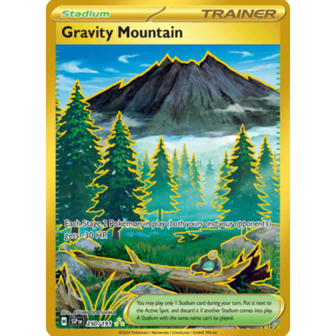 Gravity Mountain 250/191 - Holofoil SV08 Surging Sparks - Hyper Rare