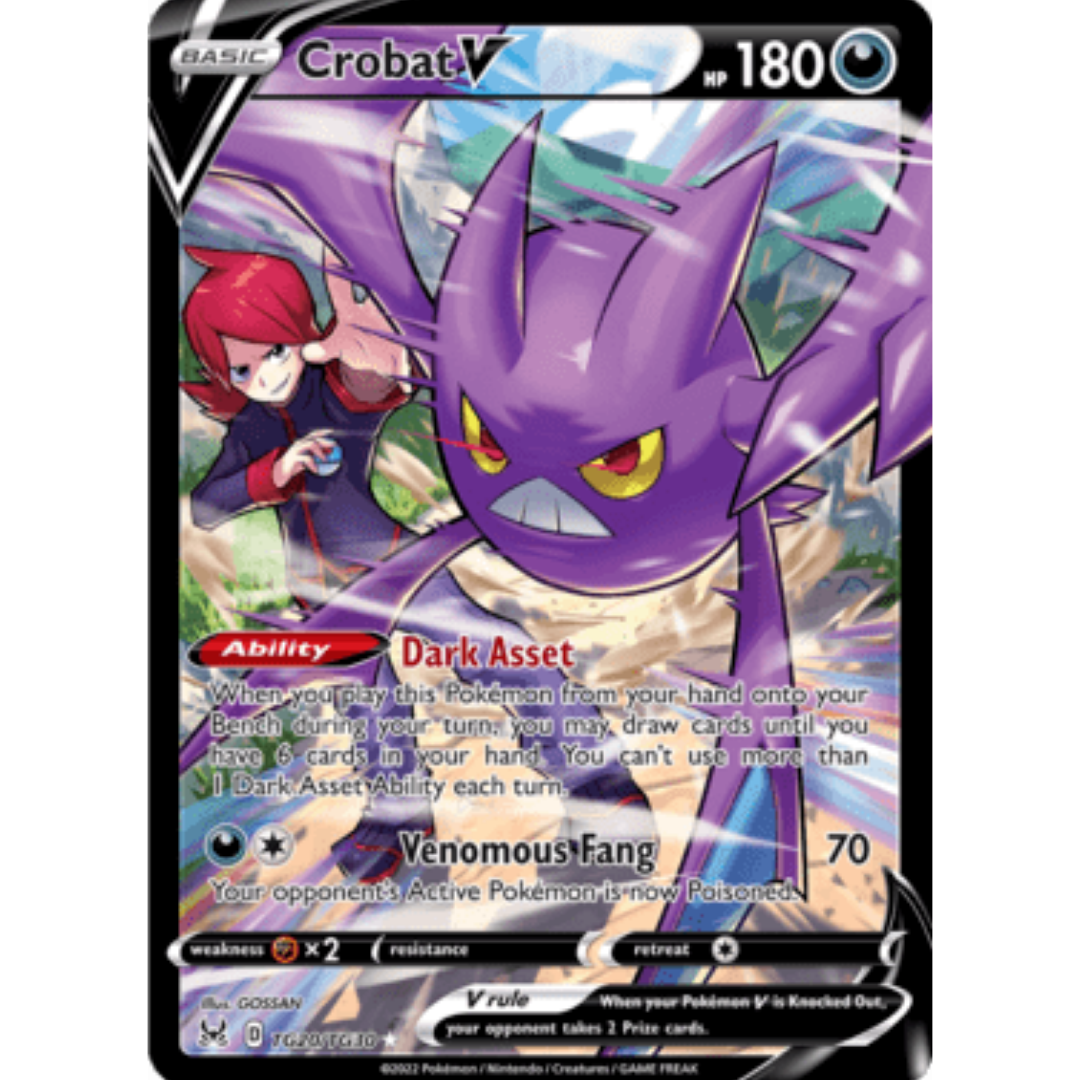 Crobat V TG20 - Holofoil SWSH11 Lost Origin Trainer Gallery - Ultra Rare