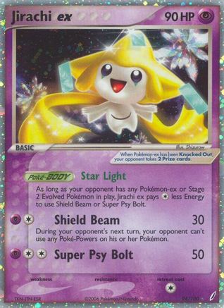 Jirachi ex/100 - Holofoil Crystal Guardians - Ultra Rare