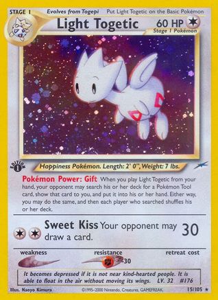 Light Togetic - Unlimited Holofoil Neo Destiny - Holo Rare