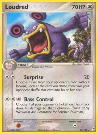 Loudred 023/100 Crystal Guardians - Rare