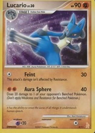 Lucario - Holofoil DP Trainer Kit Manaphy & Lucario - Common