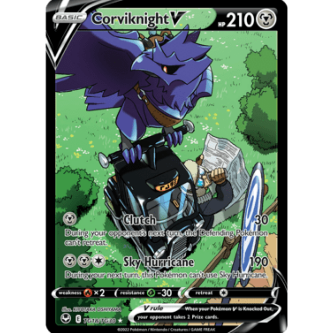 Corviknight V TG18 - Holofoil SWSH12 Silver Tempest Trainer Gallery - Ultra Rare