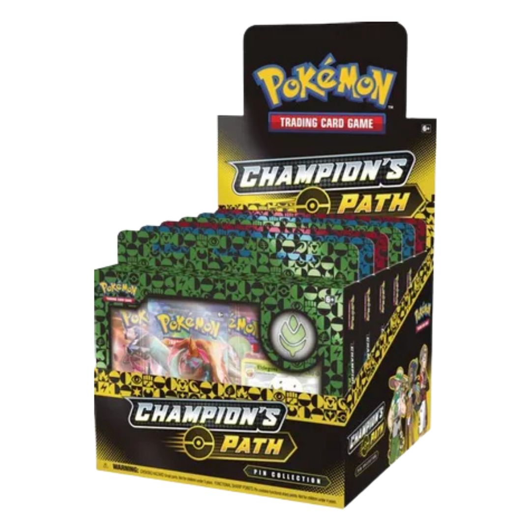 Champion's Path Pin Collection Display: Turffield, Hulbury, & Motostoke Gyms