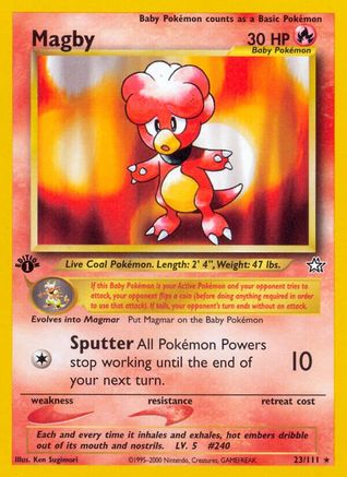 Magby 023 - Unlimited Neo Genesis - Rare