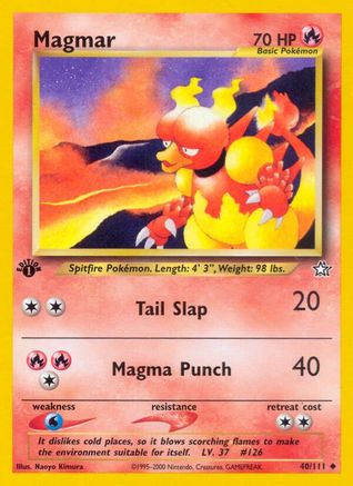 Magmar 040 - Unlimited Neo Genesis - Uncommon