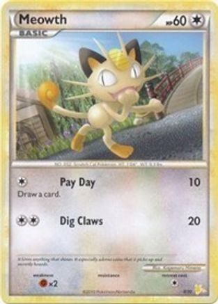 Meowth (#4) HGSS Trainer Kit Gyarados & Raichu - Common