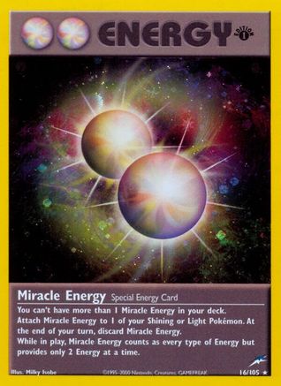 Miracle Energy - Unlimited Holofoil Neo Destiny - Holo Rare