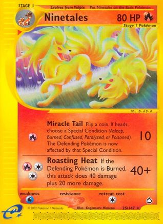 Ninetales 025/147 Aquapolis - Rare