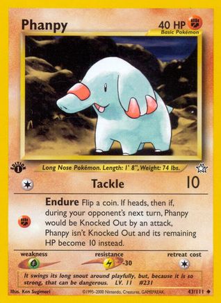 Phanpy 043 - Unlimited Neo Genesis - Uncommon