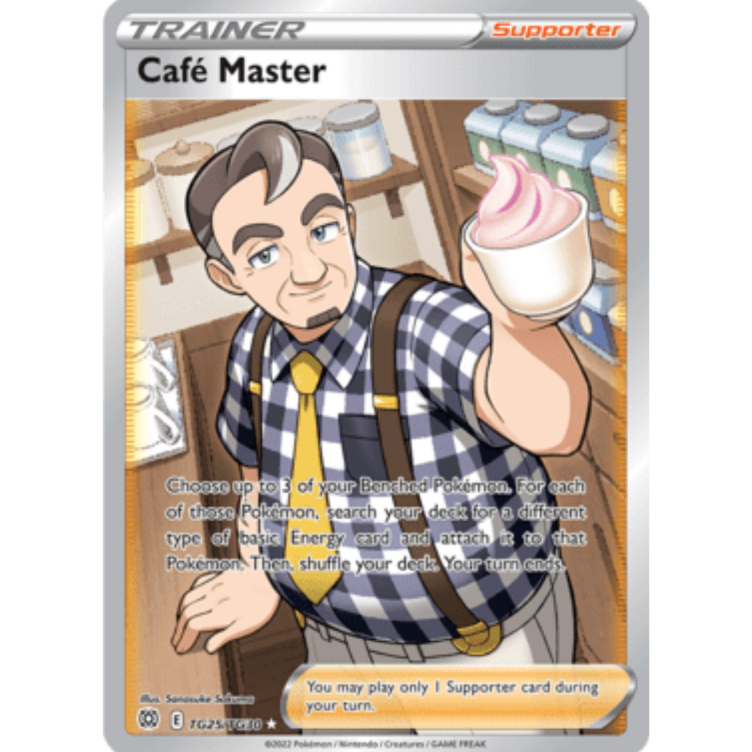 Cafe Master TG25 - Holofoil SWSH09 Brilliant Stars Trainer Gallery - Ultra Rare