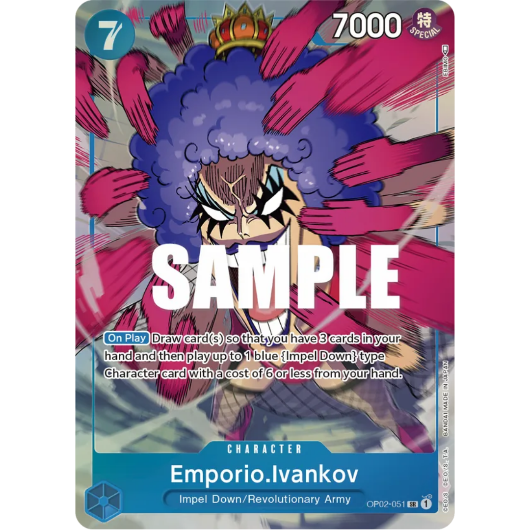 Emporio.Ivankov (051) (Alternate Art) (OP02-051) - Paramount War Foil