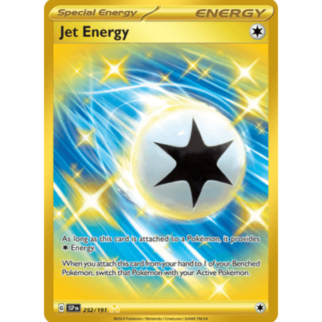 Jet Energy 252/191 - Holofoil SV08 Surging Sparks - Hyper Rare