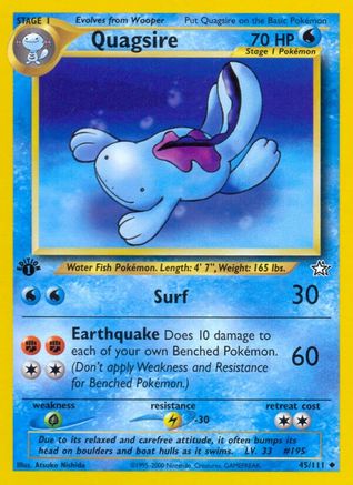 Quagsire 045 - Unlimited Neo Genesis - Uncommon