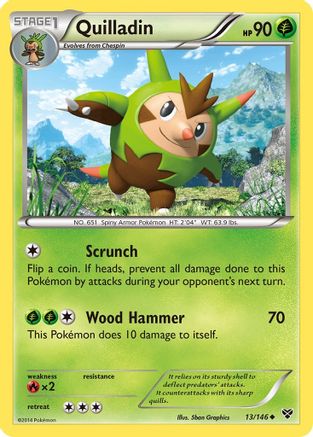 Quilladin 013 - Reverse Holofoil XY Base Set - Uncommon
