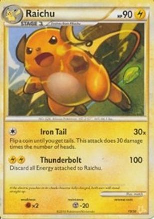 Raichu (#19 Non-Holo) HGSS Trainer Kit Gyarados & Raichu - Common