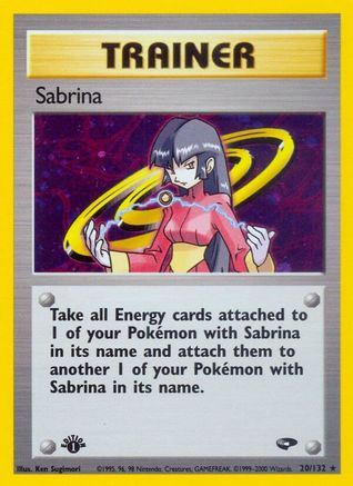 Sabrina (20) - Unlimited Holofoil Gym Challenge - Holo Rare
