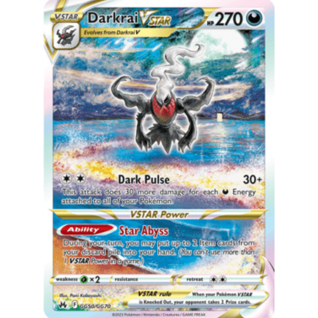 Darkrai VSTAR GG50 - Holofoil SWSH Crown Zenith Galarian Gallery - Ultra Rare