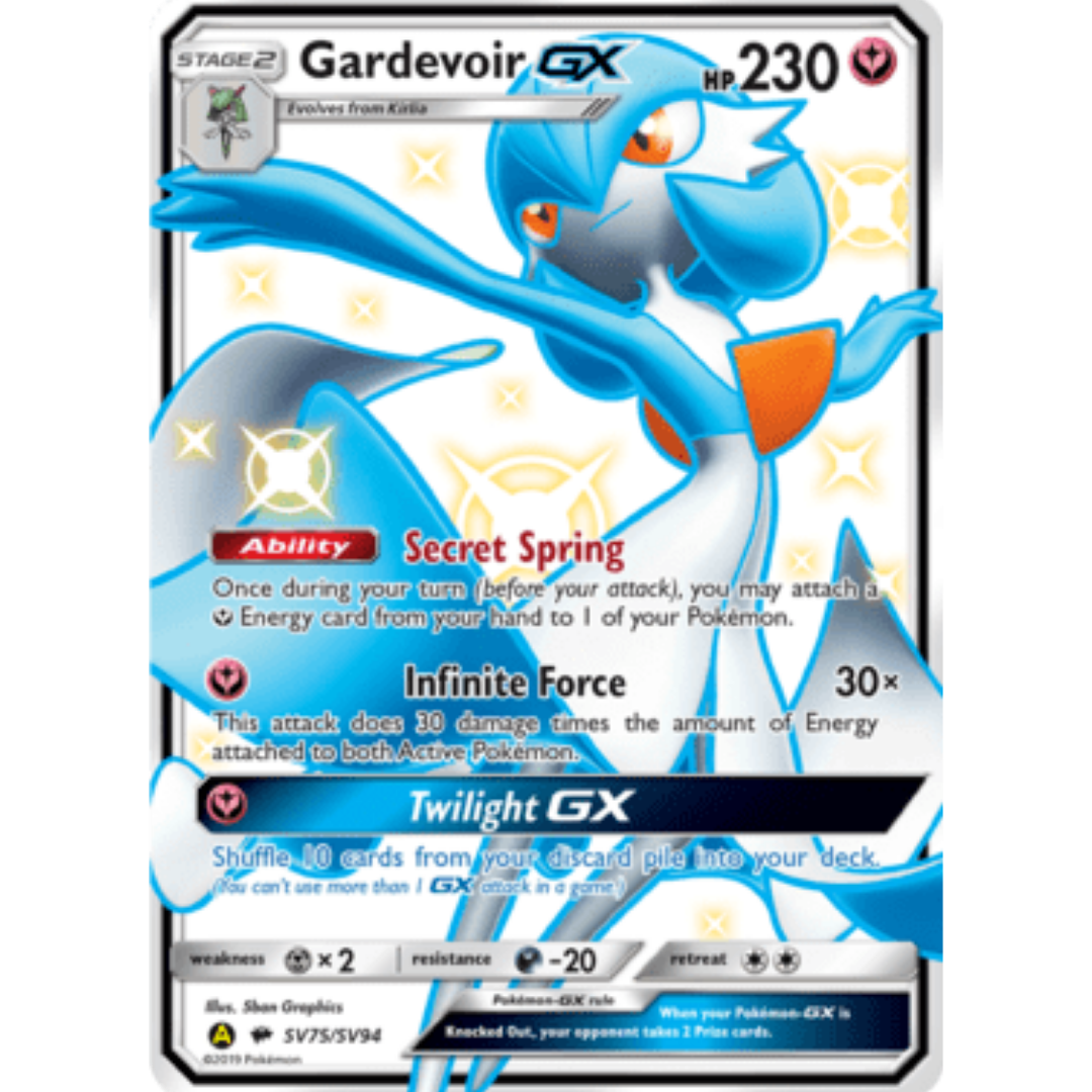 Gardevoir GX SV75/SV94 - Holofoil Hidden Fates Shiny Vault - Shiny Holo Rare