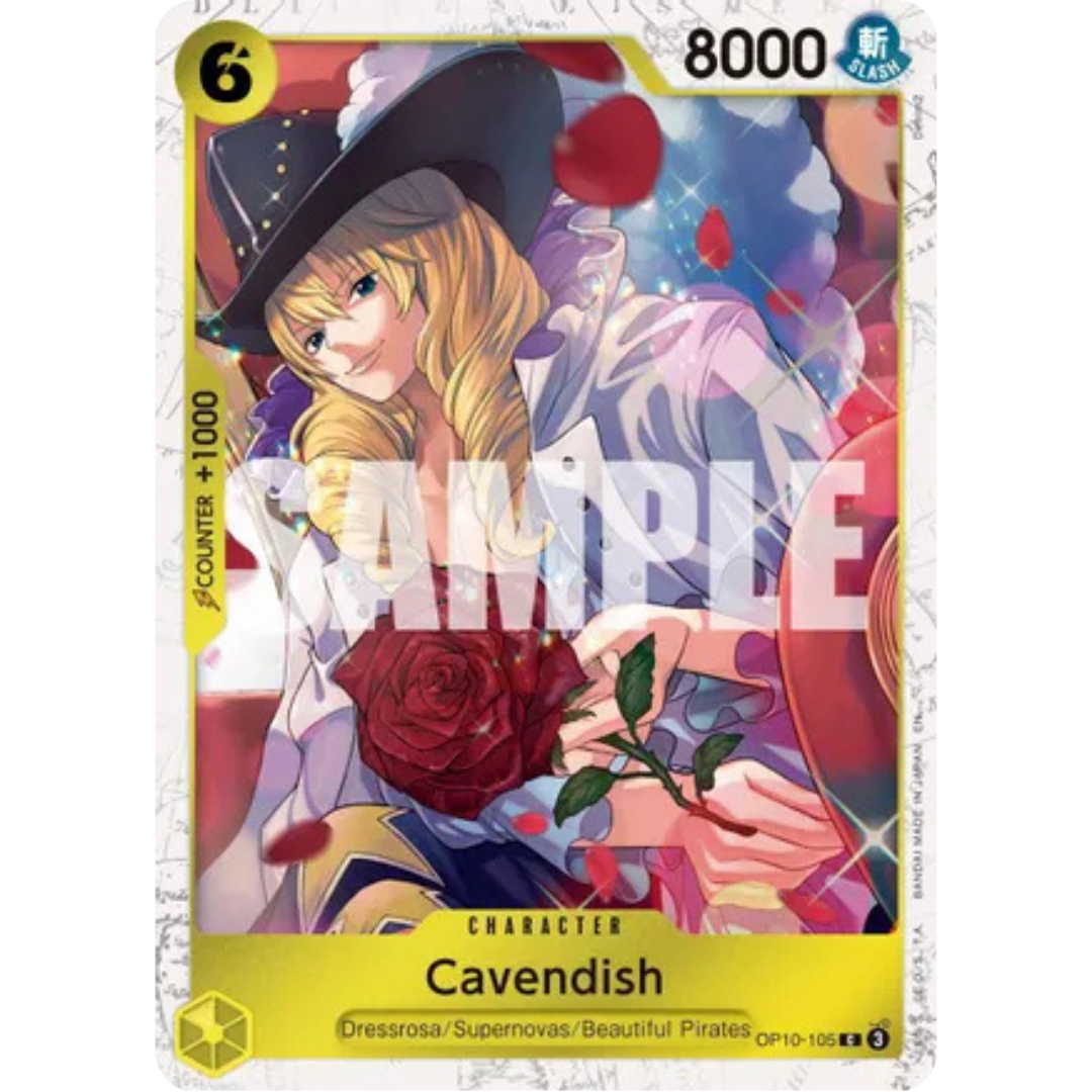 Cavendish - OP10-105 (Pirate Foil) (OP10-105) - Premium Booster -The Best- Vol. 2 Foil
