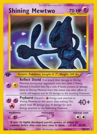 Shining Mewtwo - Unlimited Holofoil Neo Destiny - Secret Rare