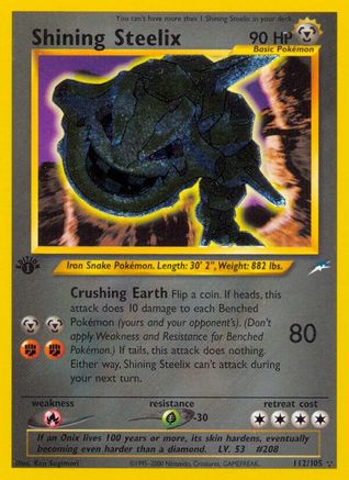 Shining Steelix - Unlimited Holofoil Neo Destiny - Secret Rare