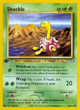 Shuckle 072 - Unlimited Neo Genesis - Common