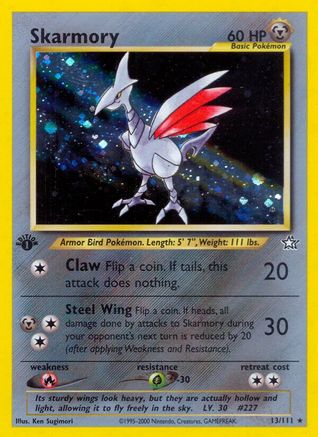 Skarmory 013 - 1st Edition Holofoil Neo Genesis - Holo Rare