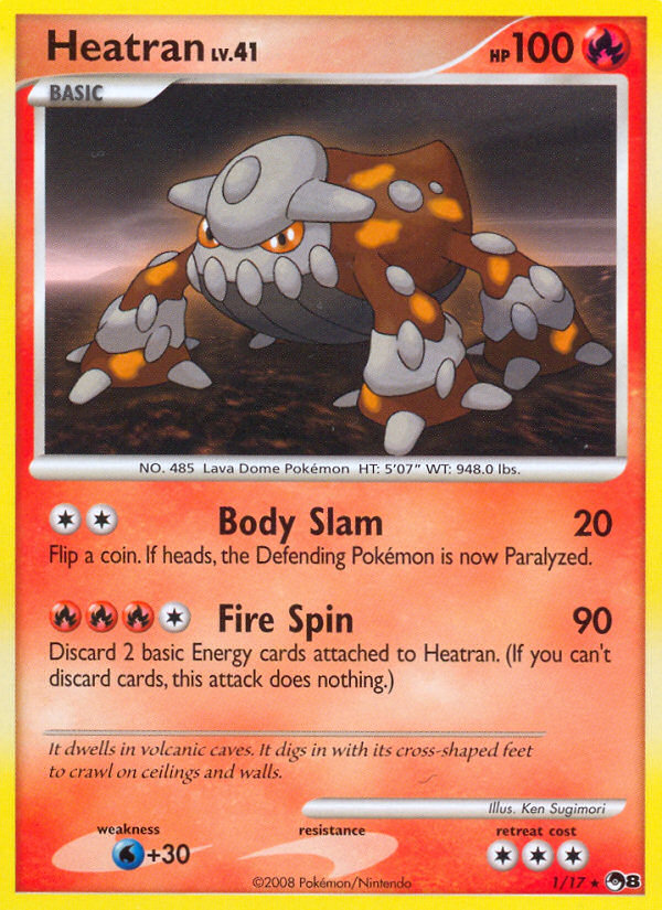 Heatran 001 POP Series 8 - Rare
