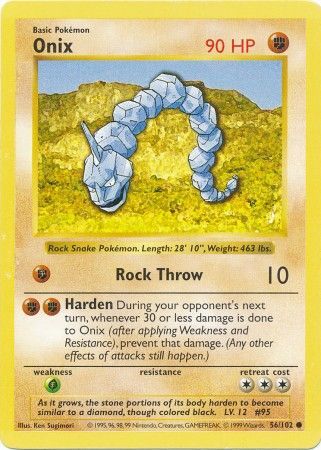 Onix 056 - Unlimited Base Set Shadowless - Common