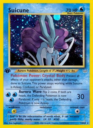 Suicune (14) - Unlimited Holofoil Neo Revelation - Holo Rare