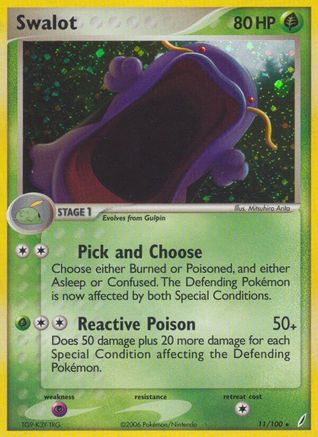 Swalot 011 - Holofoil Crystal Guardians - Holo Rare