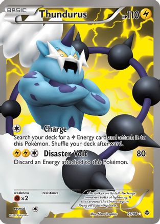 Thundurus (97 Full Art) 097 - Holofoil Emerging Powers - Ultra Rare