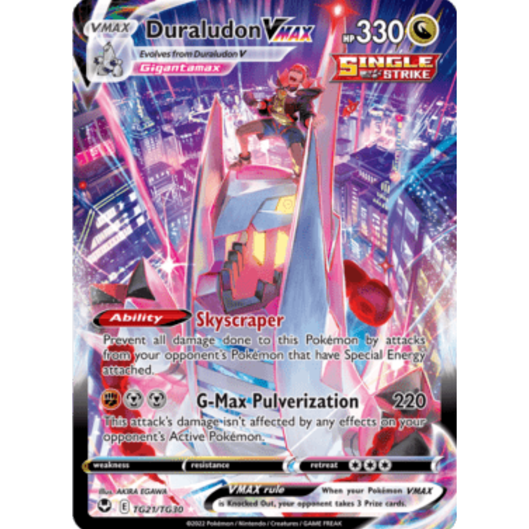 Duraludon VMAX TG21 - Holofoil SWSH12 Silver Tempest Trainer Gallery - Ultra Rare
