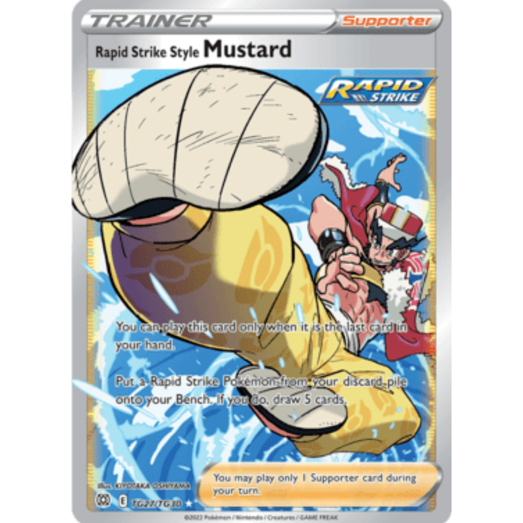Rapid Strike Style Mustard TG27 - Holofoil SWSH09 Brilliant Stars Trainer Gallery - Ultra Rare