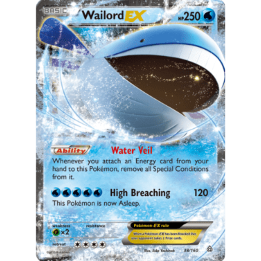 Wailord EX 038 - Holofoil XY Primal Clash - Ultra Rare