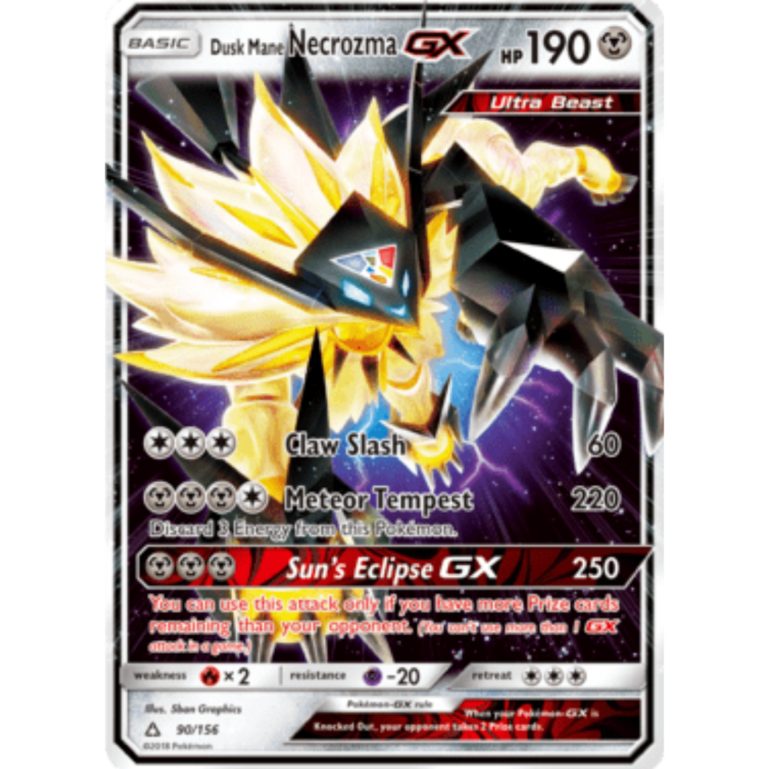 Dusk Mane Necrozma GX 090 - Holofoil SM Ultra Prism - Ultra Rare