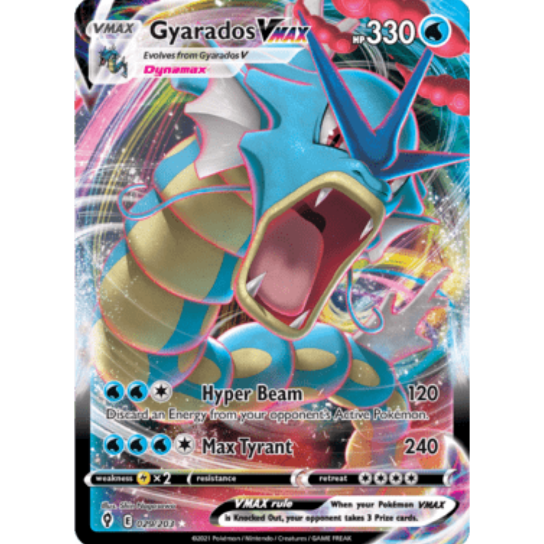 Gyarados VMAX 029 - Holofoil SWSH07 Evolving Skies - Ultra Rare