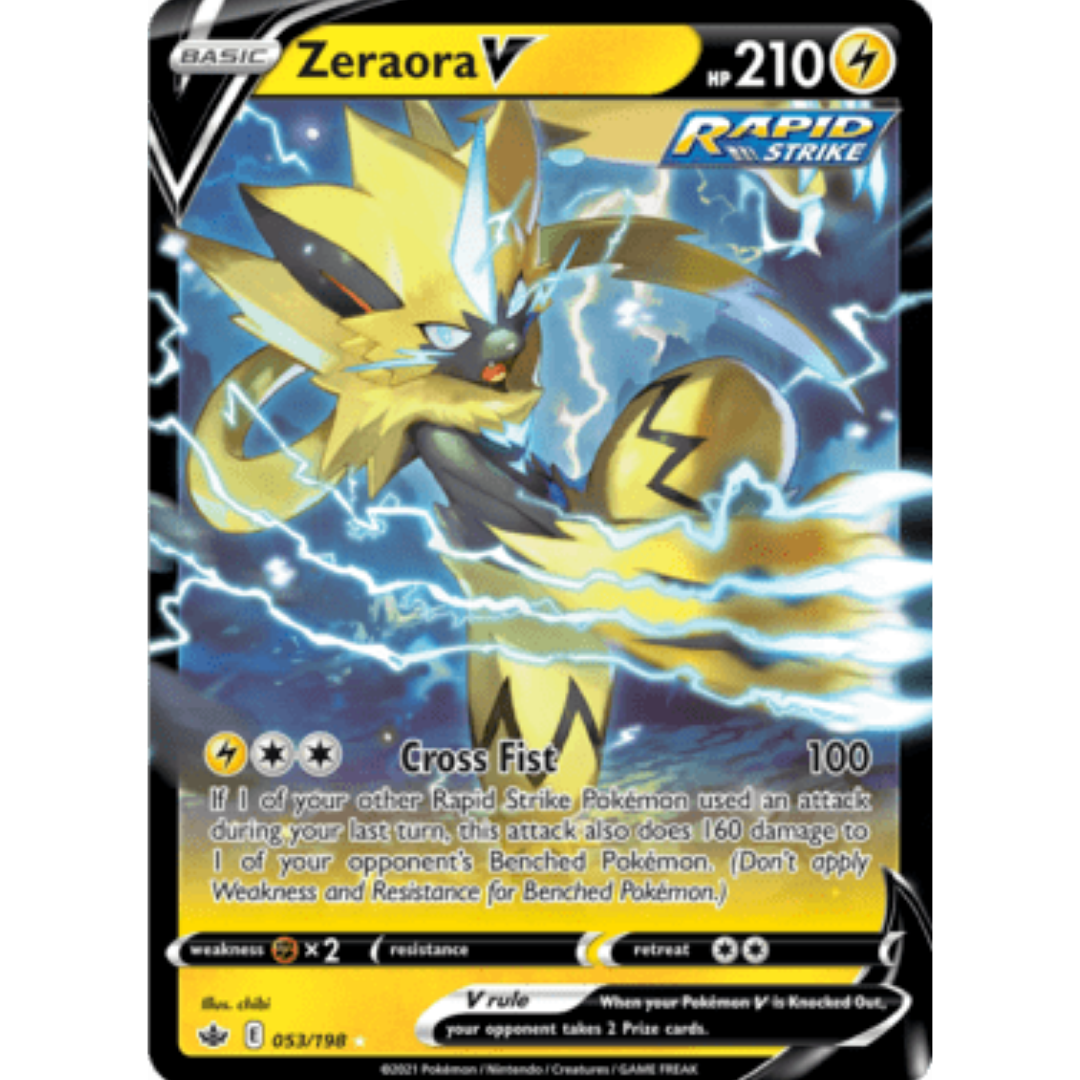 Zeraora V 053 - Holofoil SWSH06 Chilling Reign - Ultra Rare