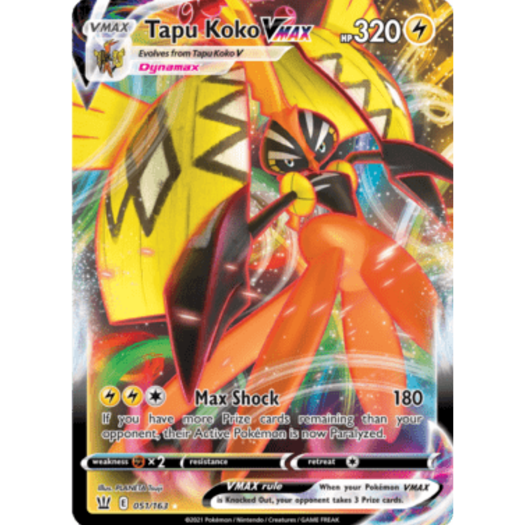 Tapu Koko VMAX 051 - Holofoil SWSH05 Battle Styles - Ultra Rare
