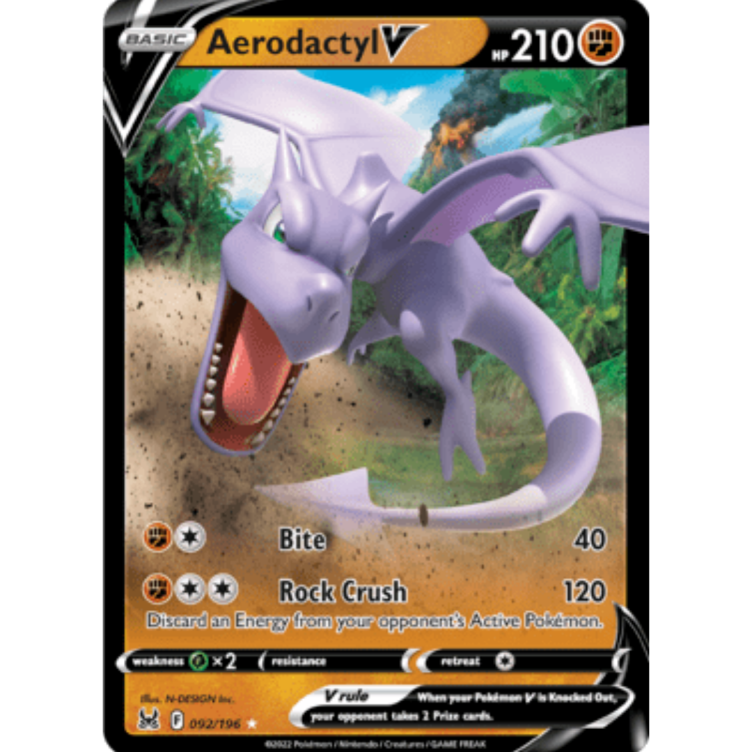 Aerodactyl V 092 - Holofoil SWSH11 Lost Origin - Ultra Rare