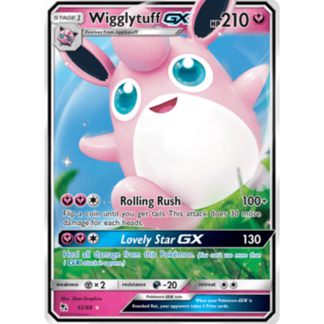 Wigglytuff GX 042 - Holofoil Hidden Fates - Ultra Rare