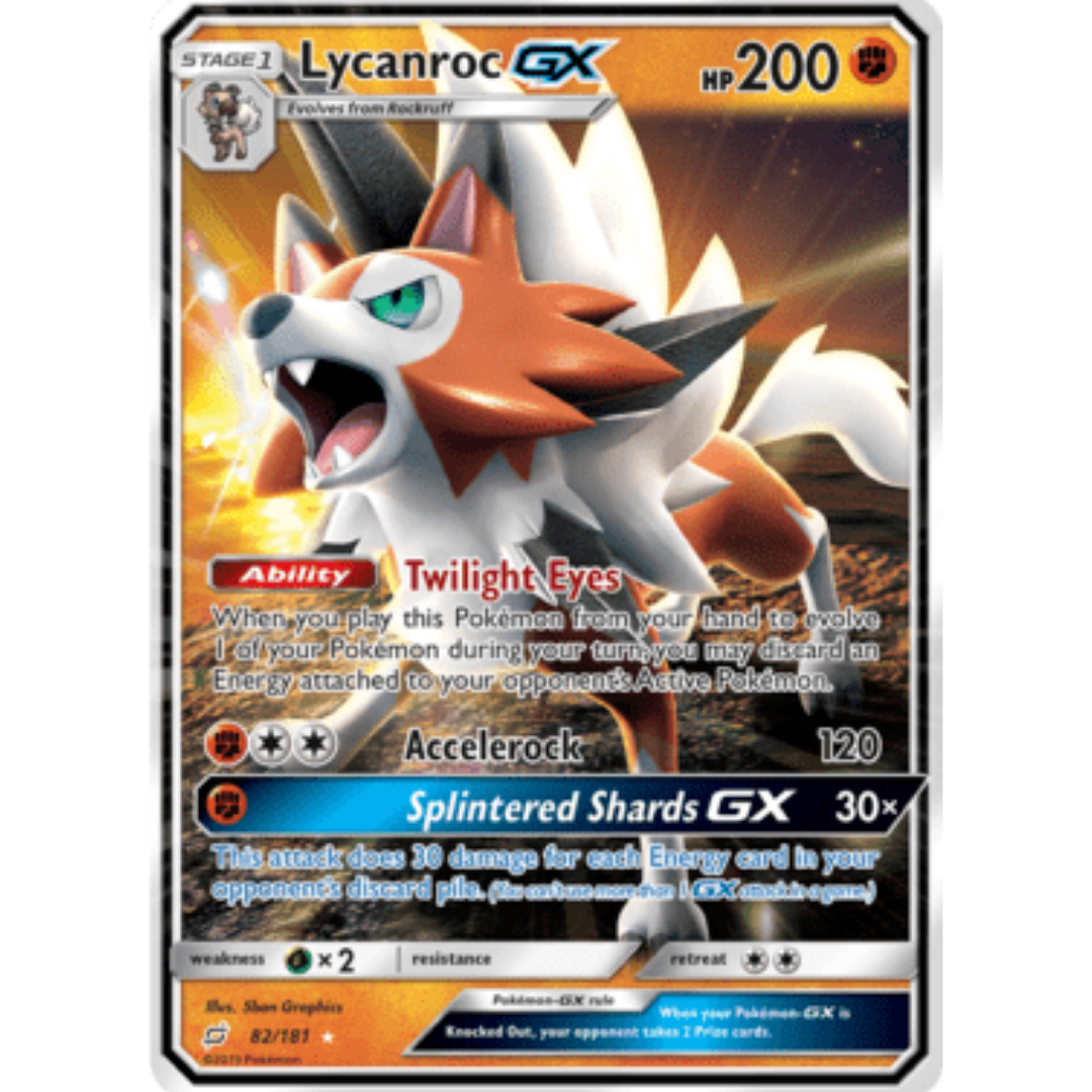 Lycanroc GX 082/181 - Holofoil SM Team Up - Ultra Rare