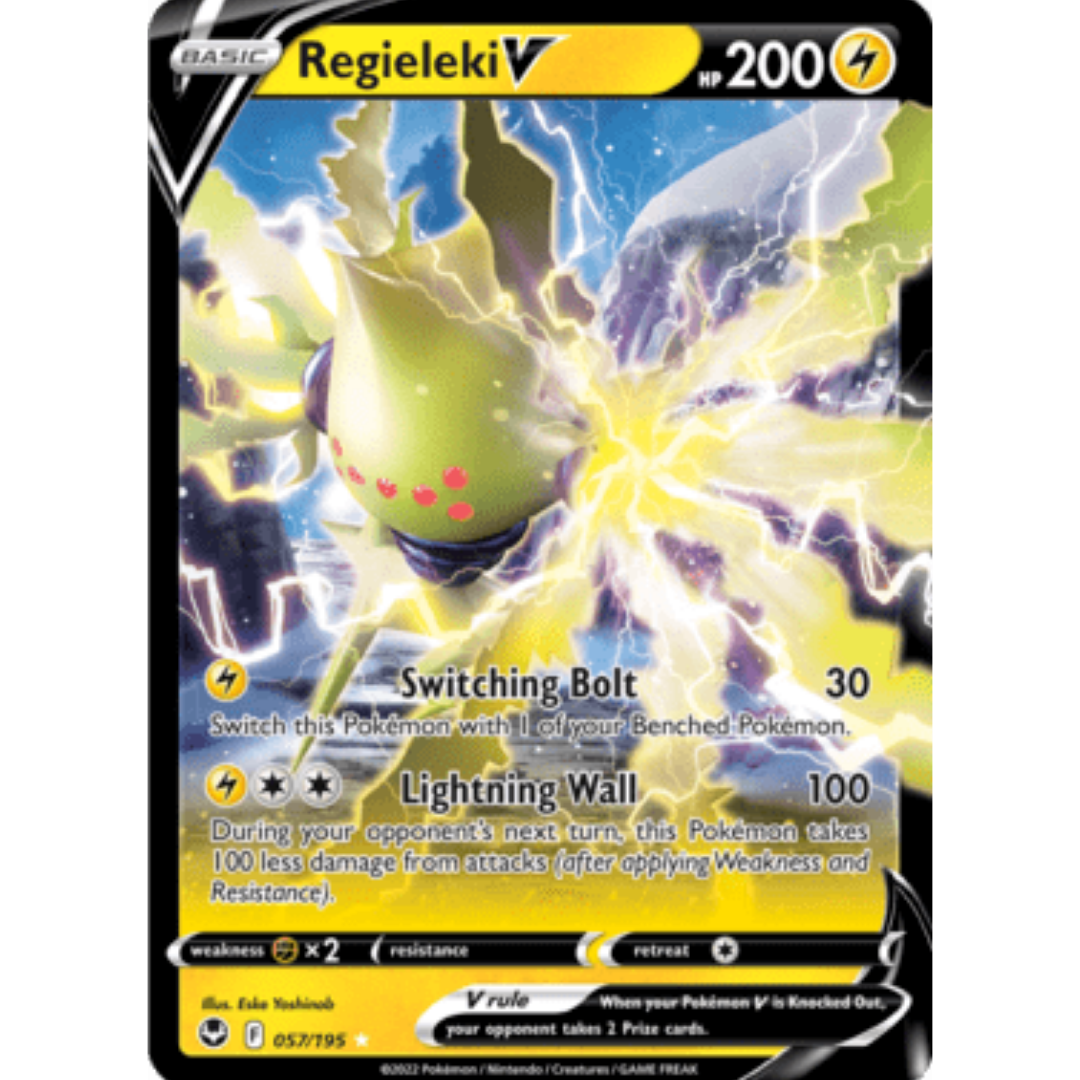 Regieleki V 057 - Holofoil SWSH12 Silver Tempest - Ultra Rare