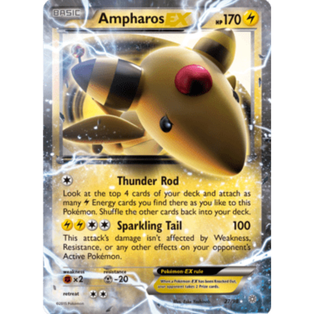 Ampharos EX 027 - Holofoil XY Ancient Origins - Ultra Rare